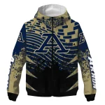 custom akron zips brick motion blue black windbreaker jacket best selling