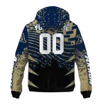 custom akron zips brick motion blue black windbreaker jacket best selling