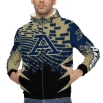 custom akron zips brick motion blue black windbreaker jacket best selling