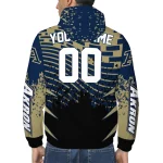 custom akron zips brick motion blue black windbreaker jacket best selling