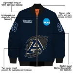 custom akron zips claw mark blue bomber jacket best selling