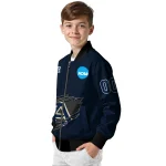 custom akron zips claw mark blue bomber jacket best selling