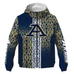 custom akron zips tribal swirls blue windbreaker jacket best selling