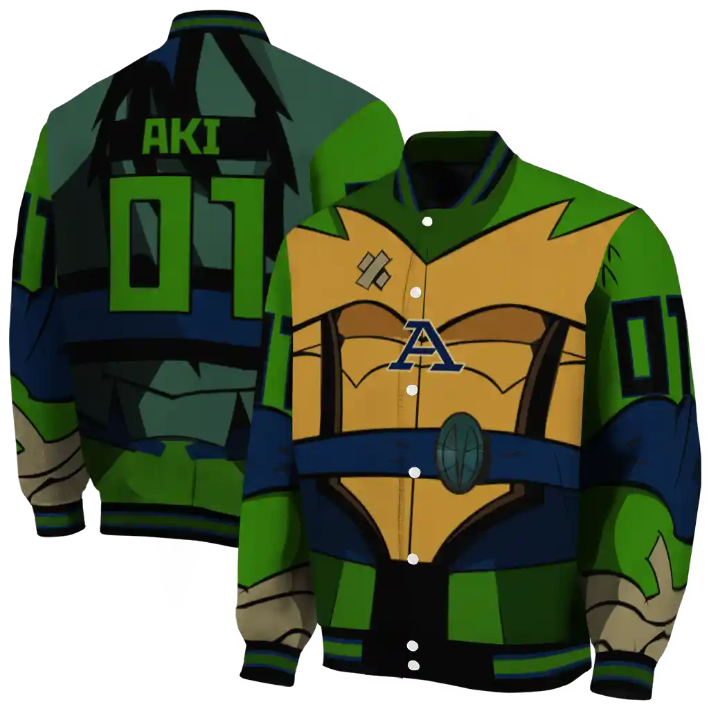 custom akron zips turtle armor varsity jacket fashion forward custom akron zips turtle armor varsity jacket fashion forward