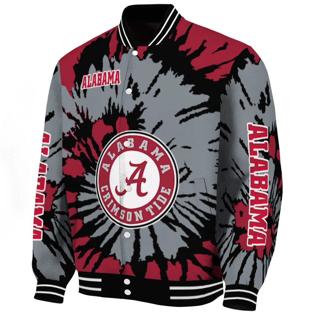 custom alabama crimson tide burst splatter crimson varsity jacket best selling custom alabama crimson tide burst splatter crimson varsity jacket best selling