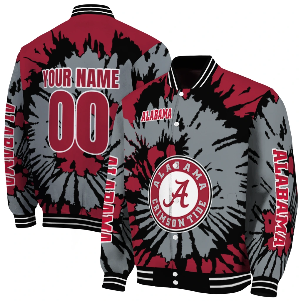 custom alabama crimson tide burst splatter crimson varsity jacket fashion forward custom alabama crimson tide burst splatter crimson varsity jacket fashion forward