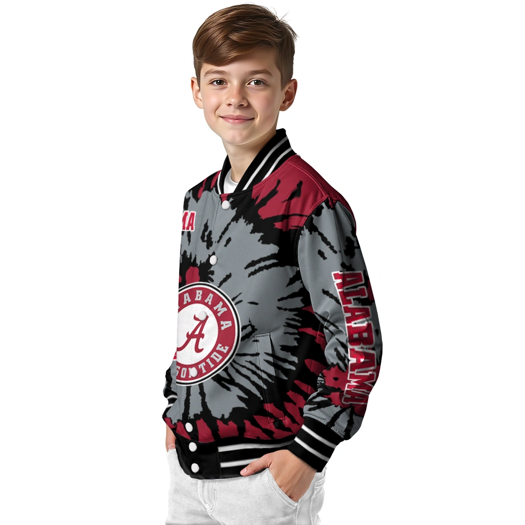 custom alabama crimson tide burst splatter crimson varsity jacket trendy custom alabama crimson tide burst splatter crimson varsity jacket trendy