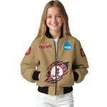 custom alabama crimson tide claw effect beige bomber jacket best selling