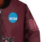custom alabama crimson tide claw mark crimson bomber jacket best selling