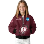 custom alabama crimson tide claw mark crimson bomber jacket best selling