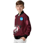 custom alabama crimson tide claw mark crimson bomber jacket best selling