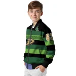 custom anaheim ducks clover green lines green black bomber jacket best selling