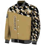 custom anaheim ducks flag scratch effect gold varsity jacket best selling