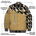 custom anaheim ducks flag scratch effect gold varsity jacket best selling