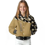custom anaheim ducks flag scratch effect gold varsity jacket best selling