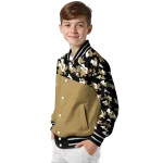 custom anaheim ducks flag scratch effect gold varsity jacket best selling