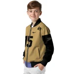 custom anaheim ducks team patch gold bomber jacket best selling