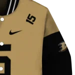 custom anaheim ducks team patch gold varsity jacket best selling
