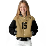 custom anaheim ducks team patch gold varsity jacket best selling
