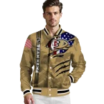 custom anaheim ducks usa flag rips gold varsity jacket best selling