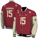 custom arizona coyotes team patch red varsity jacket best selling