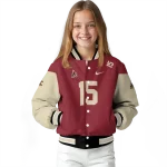 custom arizona coyotes team patch red varsity jacket best selling