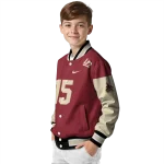custom arizona coyotes team patch red varsity jacket best selling