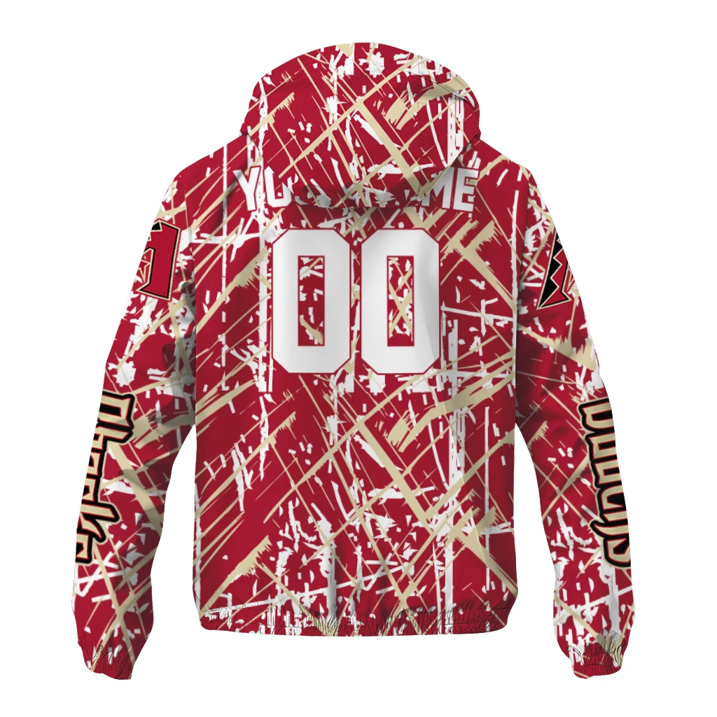 custom arizona diamondbacks brushstroke pattern red windbreaker jacket fashion forward custom arizona diamondbacks brushstroke pattern red windbreaker jacket fashion forward