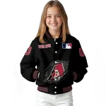 custom arizona diamondbacks claw fragment black varsity jacket best selling