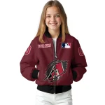 custom arizona diamondbacks claw gash red bomber jacket best selling
