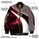 custom arizona diamondbacks electric flash red bomber jacket best selling