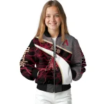 custom arizona diamondbacks electric flash red bomber jacket best selling