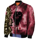 custom arizona diamondbacks skull cluster red bomber jacket best selling