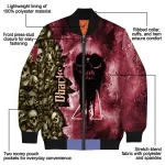 custom arizona diamondbacks skull cluster red bomber jacket best selling