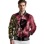 custom arizona diamondbacks skull cluster red varsity jacket best selling