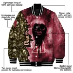 custom arizona diamondbacks skull cluster red varsity jacket best selling