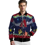custom arizona diamondbacks spongebob playtime red blue bomber jacket best selling