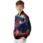 custom arizona diamondbacks spongebob playtime red blue bomber jacket best selling