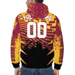 custom arizona state sun devils brick motion maroon black windbreaker jacket best selling