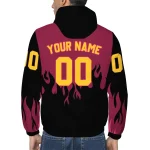 custom arizona state sun devils flame trim maroon black windbreaker jacket best selling