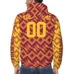 custom arizona state sun devils trellis mesh maroon windbreaker jacket best selling