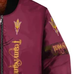 custom arizona state sun devils tribal deer art maroon bomber jacket best selling