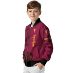 custom arizona state sun devils tribal deer art maroon bomber jacket best selling
