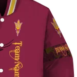 custom arizona state sun devils tribal deer art maroon varsity jacket best selling
