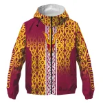 custom arizona state sun devils tribal swirls maroon windbreaker jacket best selling