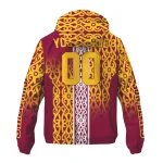 custom arizona state sun devils tribal swirls maroon windbreaker jacket best selling