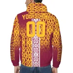 custom arizona state sun devils tribal swirls maroon windbreaker jacket best selling