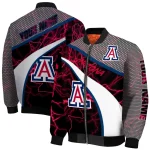 custom arizona wildcats electric flash red bomber jacket best selling