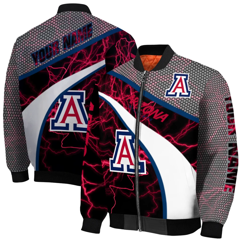 custom arizona wildcats electric flash red bomber jacket best selling custom arizona wildcats electric flash red bomber jacket best selling