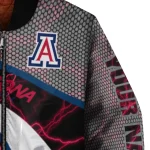 custom arizona wildcats electric flash red bomber jacket best selling